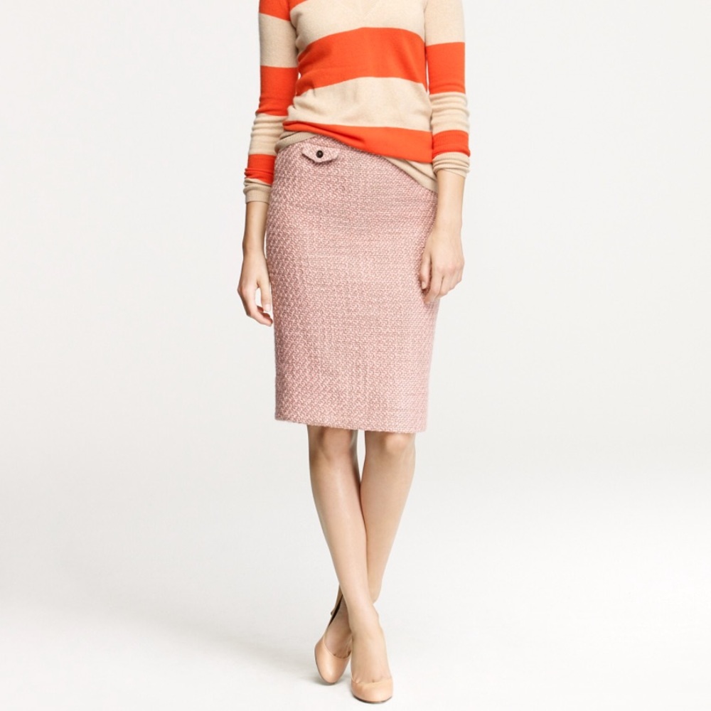 J Crew Pink pencil skirt